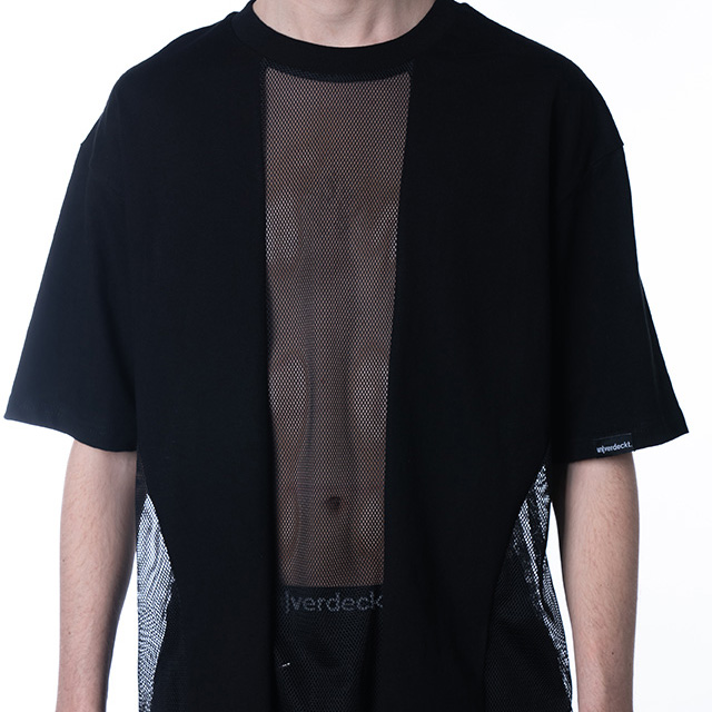 oversized shirt mit mesh | 002
